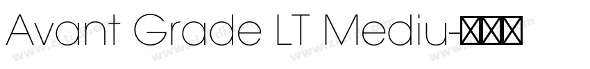 Avant Grade LT Mediu字体转换